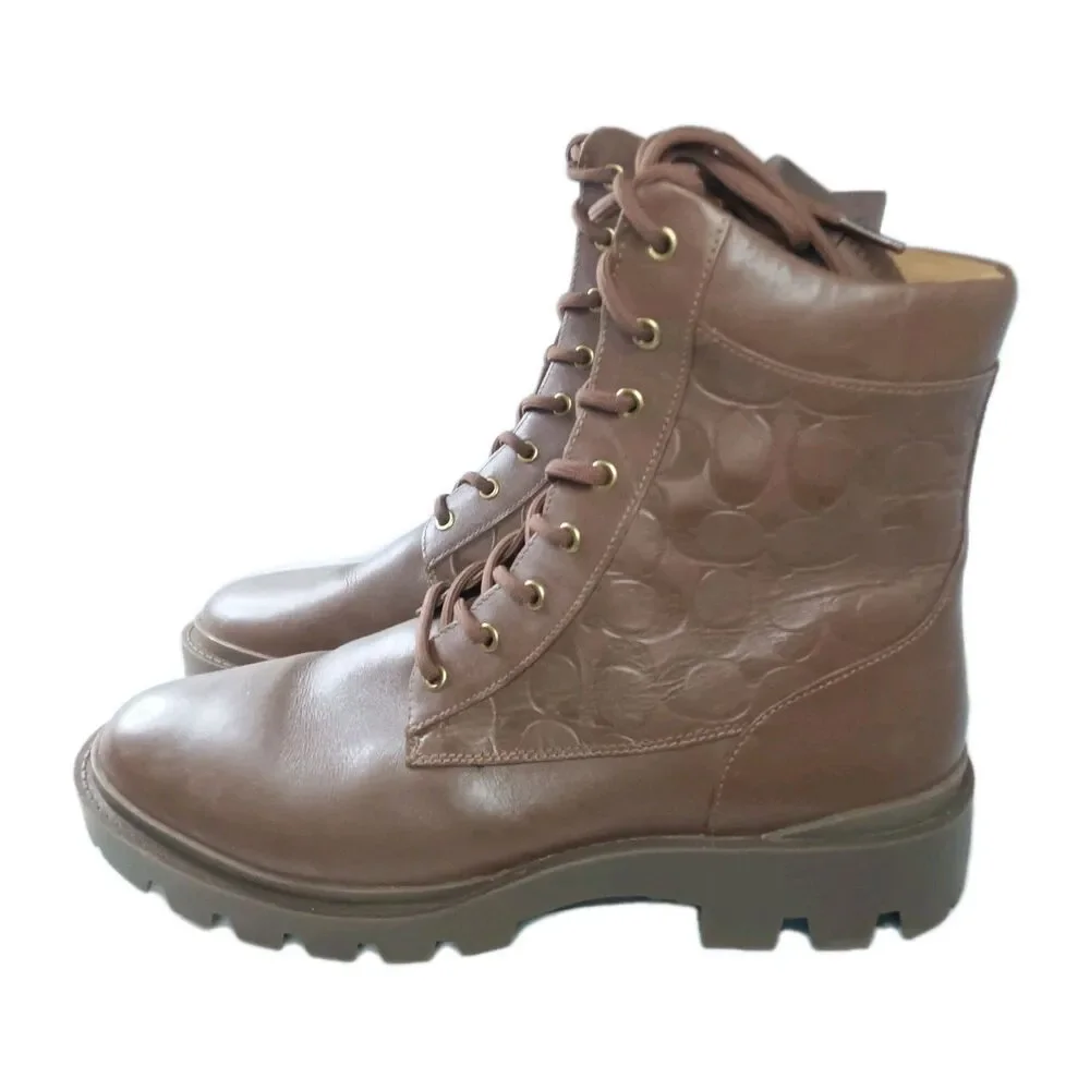 Coach Citysole Boot Men's Size 13 D Combat Style Brown CC748